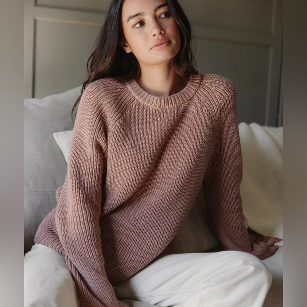 Jenni Kayne Mauve Crew Neck Sweater